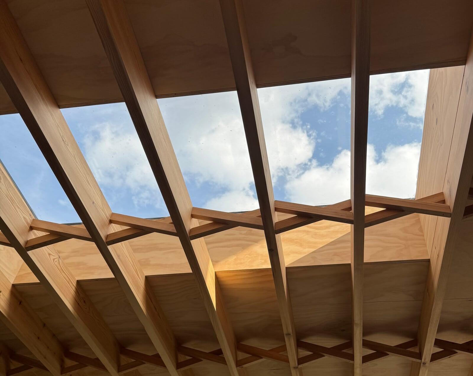 Contemporary rooflight installation bringing natural light into a home