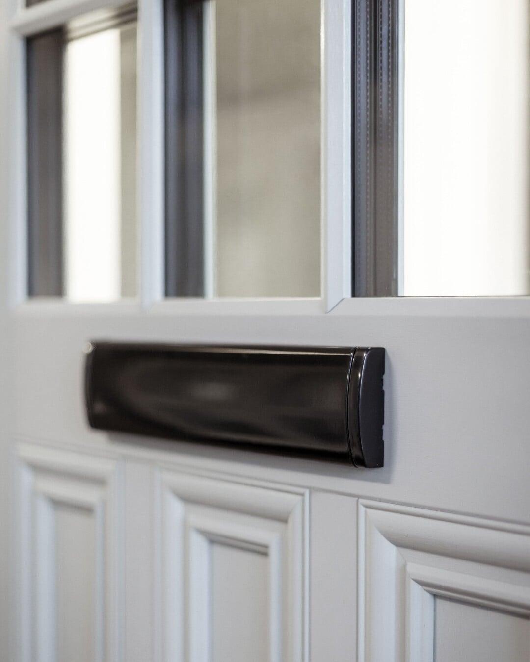 Residence RD front door letterbox and heritage panel detailing